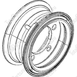 SIZE 8x4 1/3x102.5x63x10x ДИСК КОЛЁСНЫЙ СВАРНОЙ