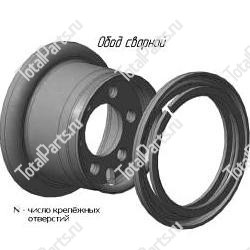 TVH 2002251 ДИСК СВАРНОЙ ДЛЯ ПОГРУЗЧИКА