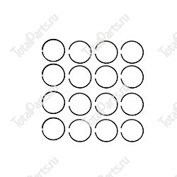 TOYOTA 005915038681 КОМПЛЕКТ ПОРШНЕВЫХ КОЛЕЦ ДВИГАТЕЛЯ F163 STD