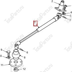 TOTALPARTS 000035425 ВАЛ РУЛЕВОГО МЕХАНИЗМА